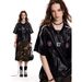 American-style Sports Short-sleeve T-shirt For Men Women, Loose And Breathable, Summer PU Leather Patchwork Hip-hop_viptrois.com