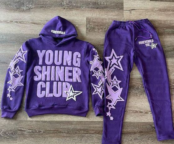 2025 Sweatshirt YOUNG Star Hoodie Set Sports Versatile Top Pants New Arrival_viptrois.com