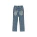Men's Clothing Washed Distressed B73 Double Knee Casual Loose New Vintage Jeans_viptrois.com