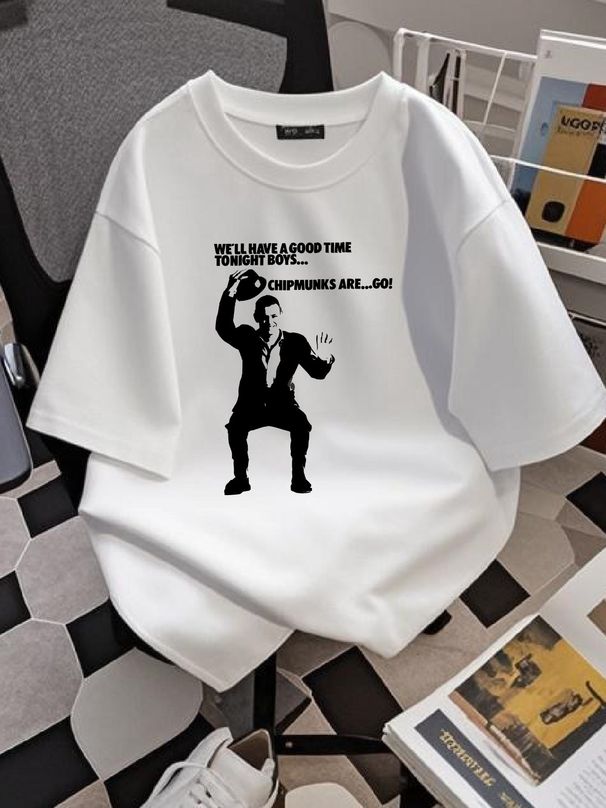 Mens Chipmunks Are Go Poster 2 Tone Ska T Shirt Specials Madness Suggs Summer Streetwear Comfortable Stretched Versatile Top For Everyday Wear_viptrois.com