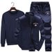 Men's 3-Piece Casual Sportswear Set – Trendy Hoodie, Jogger Pants & Beanie (M-XXXXL) | Korean Street Style_viptrois.com