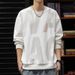 Pure Heavyweight Plus Size Crew Neck Sweatshirt Autumn Winter American Retro Style Raglan Long Sleeve Top Men's Base Shirt_viptrois.com
