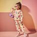 Mother & Kids INS Girls Round Neck Long Sleeved Suit Graffiti Print Pattern Children's Round Neck Long Sleeved Sweatshirt & Trousers_viptrois.com