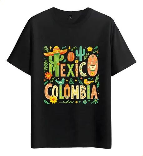 Tshirt Muscle Freaks Mexico 2026 Colombia Floral Style Landscapes_viptrois.com