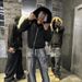 Men's Clothing European And American Fluffy Hat Sweater Solid Color Long Sleeved Pullover Hoodie Retro Jacket 2k Street Trend YHoodie_viptrois.com