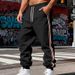 Men's Heavyweight Fleece Jogger Pants – Winter-Ready Relaxed Fit Retro Sweatpants (Black/Army Green/Charcoal, S-Xxxl)_viptrois.com