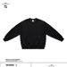 Unisex Crew Neck Sweatshirt – Soft Solid Color Pullover For Men & Women (Black/Flower Gray, S-XL)_viptrois.com