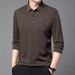 Nordmann Live Streaming Same Style Long Sleeve Polo T-Shirt Men's Spring And Autumn Business Casual Middle-aged Dad's Base Shirt_viptrois.com