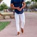 Men's Clothing Casual Trousers Slim Casual Solid Color Trousers_viptrois.com