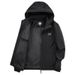 Men's Detachable Hood Winter Jacket – Windproof Padded Coat With Color Block Design (XS-XXL, Green/Khaki/Black/Blue)_viptrois.com