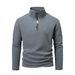 Men's Clothing Fleece Jacket For Men Polar Fleece High Collar Warm Sweater Autumn And Winter Double Sided Fleece Pullover Color Matching Zipper Jacket_viptrois.com