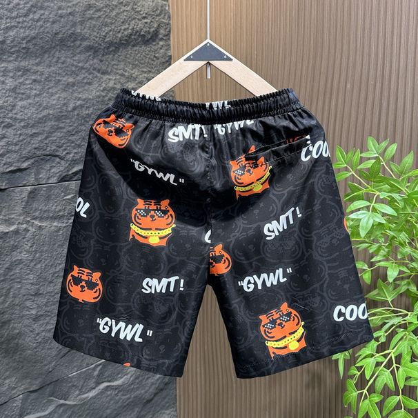Men's Clothing Plus Size Couple Shorts Summer Beach Pants Casual Running Sports Shorts Men 5 Points Straight Pants Trendy Men_viptrois.com