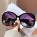 Women's Glasses New Big Brand Sunglasses For Women Fashionable High End Slimming Fashion Anti Ultraviolet Driving Sunglasses_viptrois.com