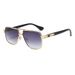 Men's Sunglasses Retro Double Anti Ultraviolet Internet Celebrity Sun Protection Glasses High End Fashion Slimming Plain Sunglasses_viptrois.com