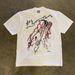 Men's Heavyweight Pure Cotton T-Shirt Oversized Dark Punk Style Printed Retro Loose Short Sleeved Top For Y2K Fashion_viptrois.com