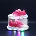 2025 Spring And Autumn Children's Luminous Shoes Boys And Girls Baby Running Flashing LED Single Shoes Light Up Mesh Sports Shoes Trendy_viptrois.com