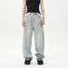 Men's Clothing Niche Design Light Colored Wide Leg Jeans Loose And Slim Straight Leg Scimitar Pants Trend_viptrois.com