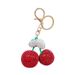 Sparkling Cherry Keychain - Ceramic Rhinestone Car Keys & Bag Charm (Perfect Gift For Her)_viptrois.com