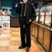 suit Men's Suit Men's Digital Printing National Style Loose Straight Wide-leg Trousers Hooded Sweater Suit Men_viptrois.com