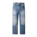 Men's Clothing Retro Straight Jeans Trendy All Match Heavy Washed Slim Large Size Jeans_viptrois.com