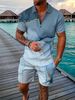 Men's 3D Printed Summer Suit - Lightweight & Breathable Formal Wear With Cool Fashion Design_viptrois.com