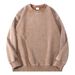 350GSM Heavyweight Washed Cotton Crewneck Sweatshirt – Oversized Drop Shoulder Unisex Pullover (Vintage Wash, Solid Colors, M-XXXL)_viptrois.com