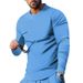 2023 Spring And Autumn Men's Long Sleeve Round Neck Solid Color Base T-Shirt_viptrois.com