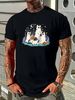 Black Cats In Ghost Costume - Cute Women And Men Halloween T-Shirt Size S-5XL Soft Versatile Top For Everyday Wear Designer Clothes Graphic Casual_viptrois.com