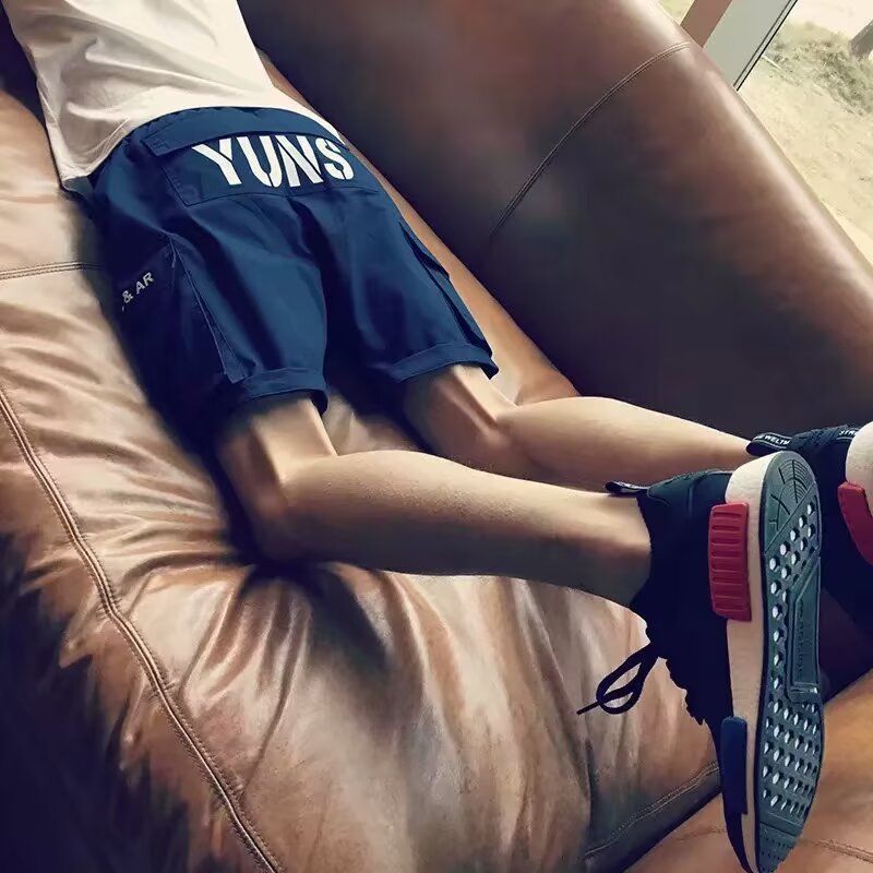 Men's Clothing Work Shorts Mid Length Pants Trendy Loose Casual Shorts Beach Pants_viptrois.com