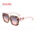 Fashion Square Frame Sunglasses Personalized Five Pointed Star Sunshade Sunglasses_viptrois.com