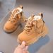 Child's shoes Heavy leather boots for boys non-slip cotton boots for girls_viptrois.com