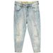 Men's Clothing Tapered High End Nine Point Jeans Men's Skinny Pants Retro Light Blue Handsome Scraped Spring And Summer Thin Nine Point Pants Handsome_viptrois.com