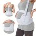 Breathable Mesh Pregnancy Belt For Belly Support - Elastic Maternity Abdominal Strap With Cross-Back Straps,Adjustable Buckle Closure_viptrois.com