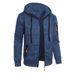 New Men's Sports Fitness Casual Jacquard Sweater Cardigan Hooded Jacket Knitted Cardigan_viptrois.com