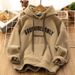 Hong Kong Style Retro Autumn And Winter Fleece Thickened Hooded Sweater Men's And Women's Design Sense Loose Versatile Jacket Student Top_viptrois.com