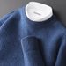 Pure Autumn Men's Pure Wool Round Neck Thick Knitted Versatile Loose Casual Cashmere Sweater Winter Thickened_viptrois.com