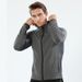 Man's clothing Long zip hooded sports coat Men's workout clothes muscle training running_viptrois.com