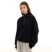 Men's Striped Fleece Half-Zip Sweatshirt - Soft Stand Collar Pullover For Casual & Sporty Wear (Black, Grey) - Lightweight & Comfortable_viptrois.com