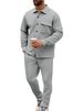 Men's Clothing European And American Autumn And Winter Casual Men's Lapel Long Sleeved Top Cardigan Single Breasted Solid Color Slim Jacket_viptrois.com