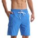 Men's Solid Color Beach Pants Men's Five-Point Shorts Mesh Breathable Quick-Drying Water-Repellent Sports Casual pants_viptrois.com