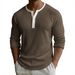 "Men's Digital Print Henley Shirt - Breathable Polyester V-Neck With 3-Button Placket, Motorcycle & Geometric Patterns (Sizes S-5XL)"_viptrois.com
