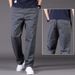 Men's Clothing Casual Loose Straight Pants Multi Pocket Large Size Thin Spring And Summer Solid Color Overalls_viptrois.com