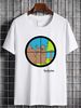 80s The Fars Side Comic Strip Gary Larson Funny Bear Hunting T Shirt Medium Streetwear Top For Everyday Wear Versatile Slightly Casual Fashion_viptrois.com