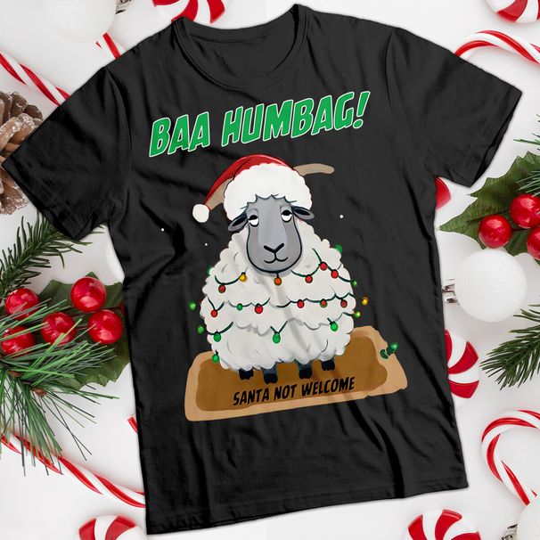 Funny Mens And Womens Sheep Christmas T-Shirt Mens Womens Tees Top Tee #MC_viptrois.com