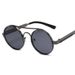 Punk Retro Round Frame Sunglasses - Exquisite Spring Temple Design Fashion Sunglasses For Women_viptrois.com