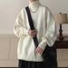 High Neck Sweater For Men, Autumn And Winter Pullover Knit Sweater, Inner Layer With Base Thread_viptrois.com