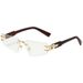 Men's Sunglasses Polygonal Sunglasses Retro Wood Grain Leg Sunglasses Ins Trendy Net Red Men's Sunglasses_viptrois.com