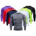 Men's Clothing For Men Long Sleeved Running Basketball Sports Training Bottoming Clothes T Shirt Tights High Elastic Quick Drying Compression Clothes_viptrois.com