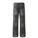 Men's Clothing Retro Trendy Washed Old Design High End Straight Flared Denim Trousers_viptrois.com