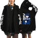 Prison Surrounding Sweatshirt Anime LOCKBLUE Pocket Hoodie Zipper Blue Print Original_viptrois.com